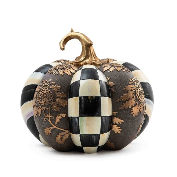 Mackenzie-Childs Courtly Floral Venetian Pumpkin - Picture 1 of 2